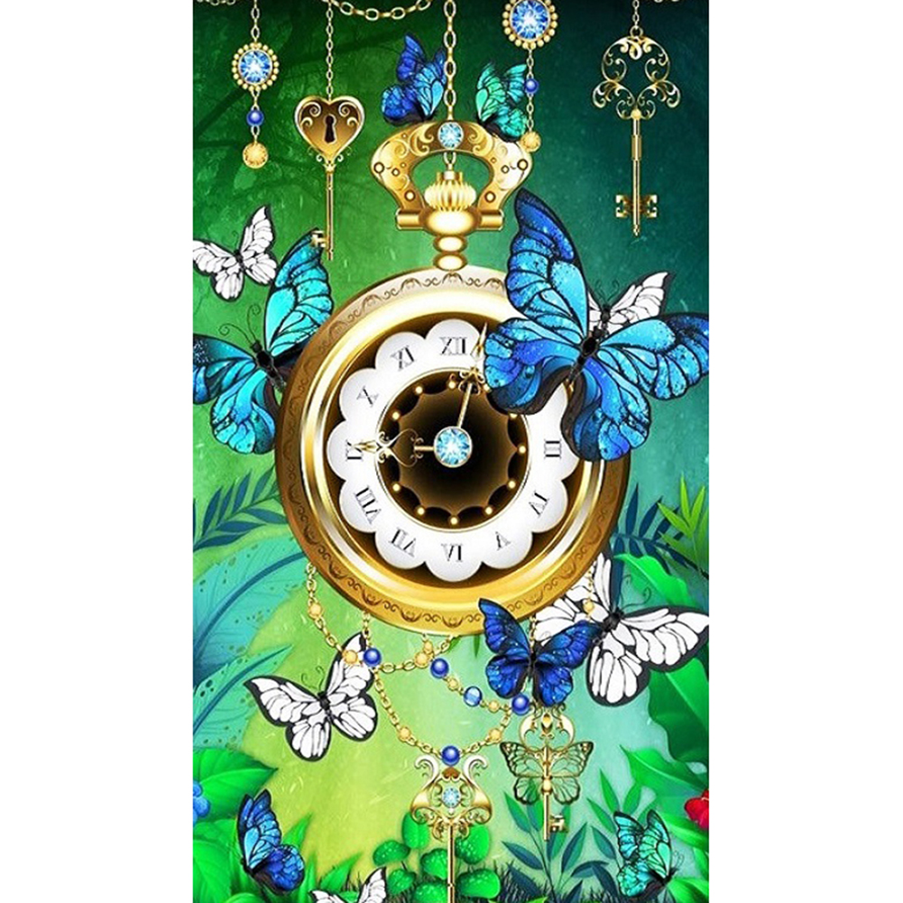 

Butterfly Pocket Watch - Round Drill Diamond Painting - 40*70CM (Big Size), 501 Original