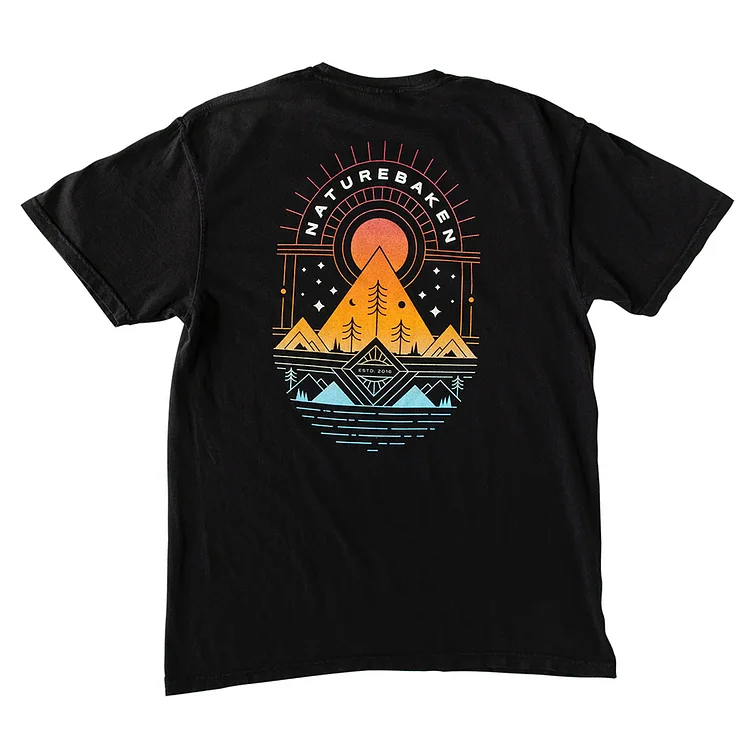Unisex Retro Sunset Vacation T-shirt 818b