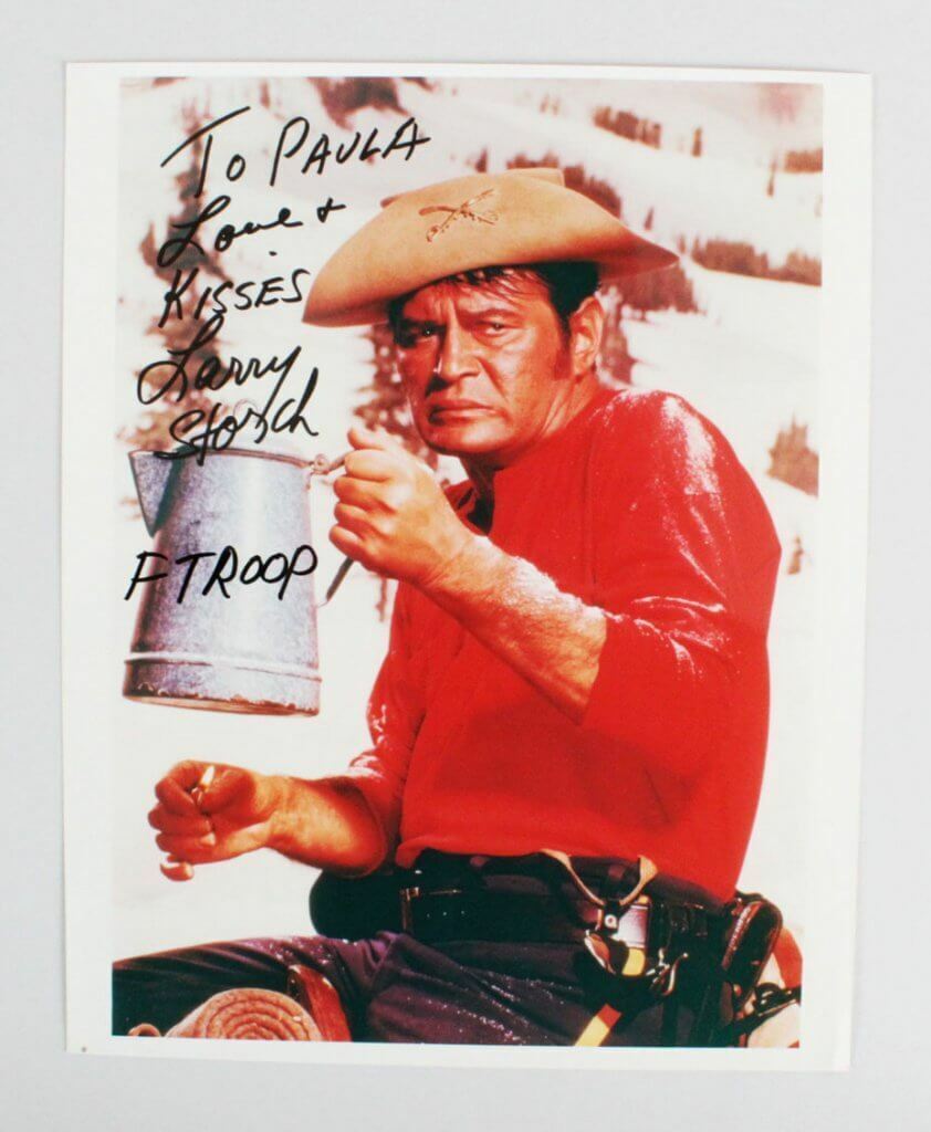 Larry Storch Signed Photo Poster painting 8x10 - COA JSA