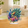 (US Only)Acrylic 2D Flat Print DIY Peacock Diamond Painting Art Tabletop Decorations