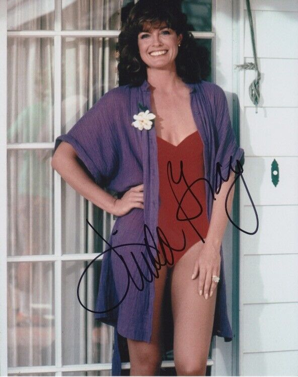 Linda Gray (Dallas) signed 8x10 Photo Poster painting in-person