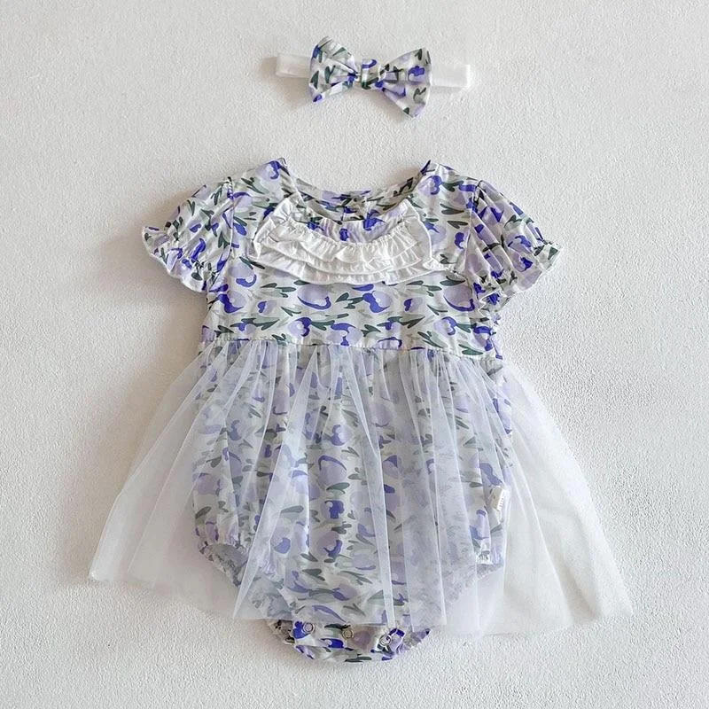 New 2021 Summer Infant Baby Jumpsuits Girls Sleeveless Floral Clothes Baby Girls Clothing Baby Cute Rompers