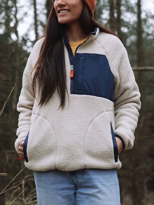 1/4 Zip Recycled Sherpa Fleece