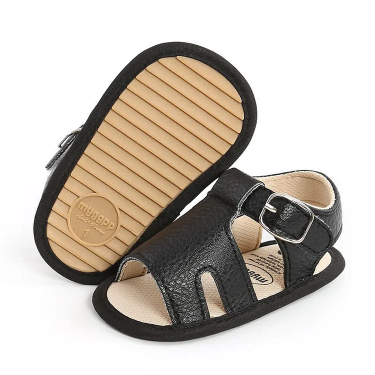 Baby Solid Color Hollow Out Sandals 