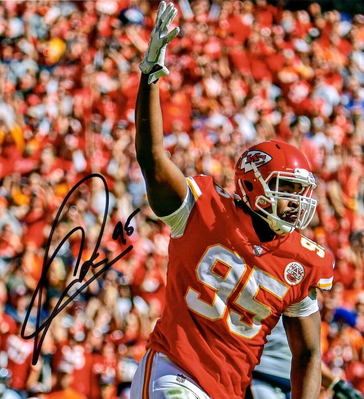 Chris Jones Autographed Signed 8x10 Photo Poster painting ( Chiefs ) REPRINT