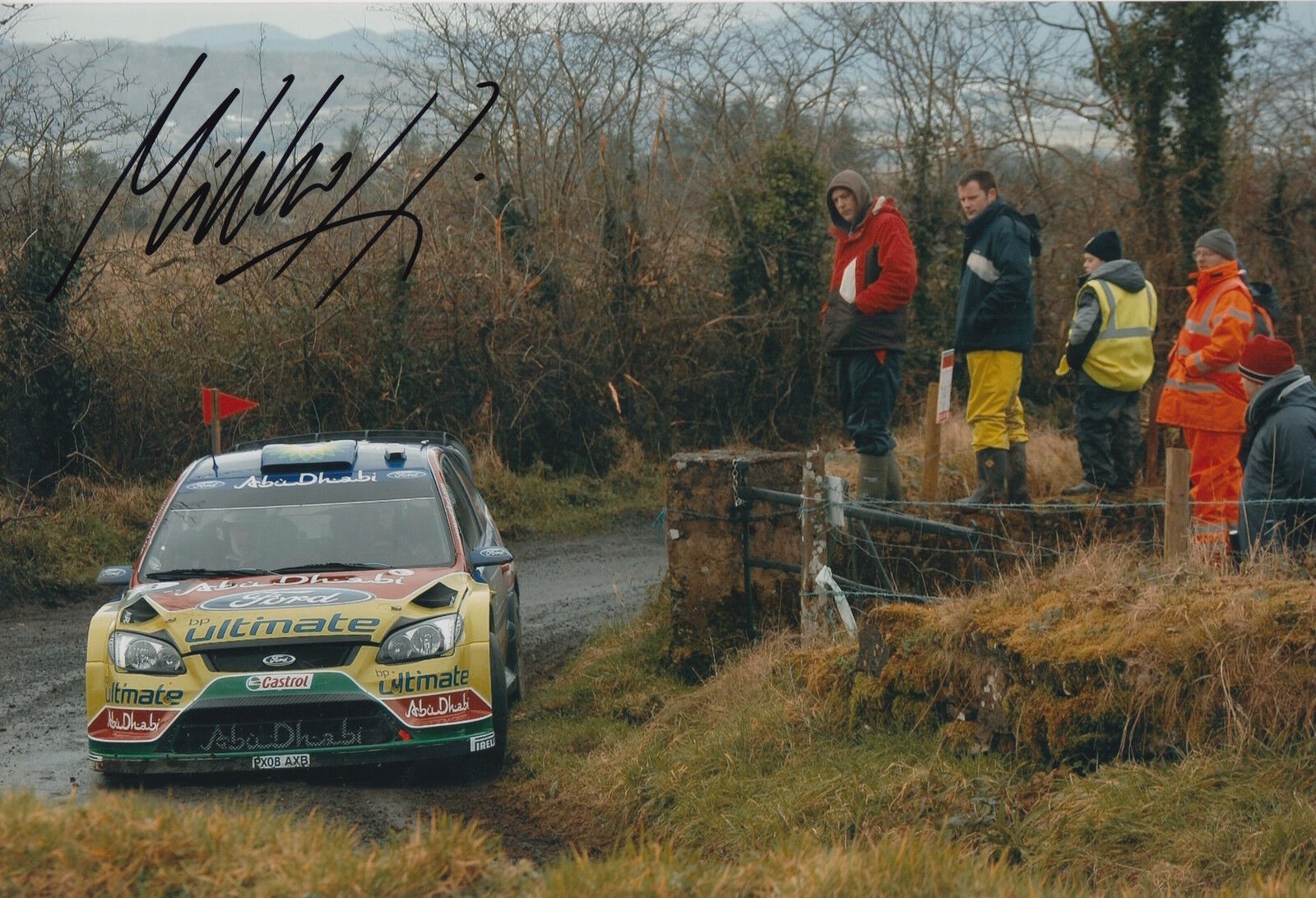 Mikko Hirvonen Hand Signed 12x8 Photo Poster painting Ford Focus Rally 5.