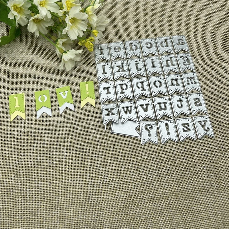 mold Letter symbol banner Metal Cutting Dies Stencils For DIY Scrapbooking Decorative Embossing Handcraft Die Cutting Template