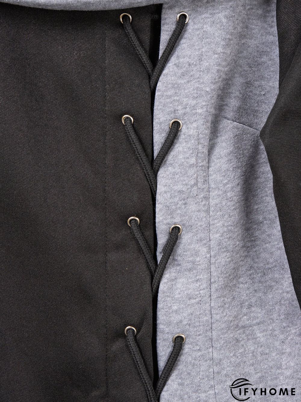 Solid Slit Long Sleeve Casual Weaving Dress | IFYHOME