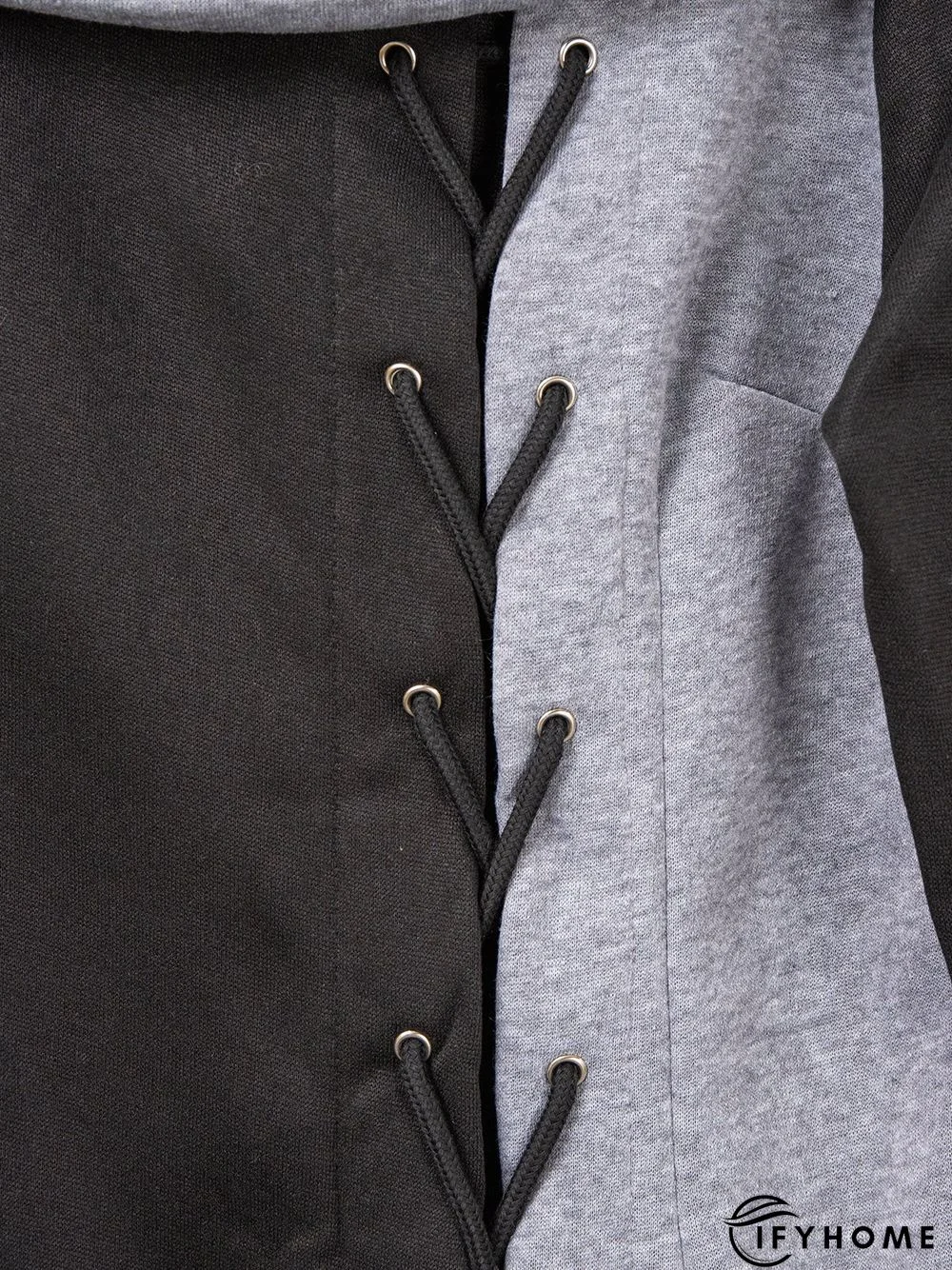 Solid Slit Long Sleeve Casual Weaving Dress | IFYHOME