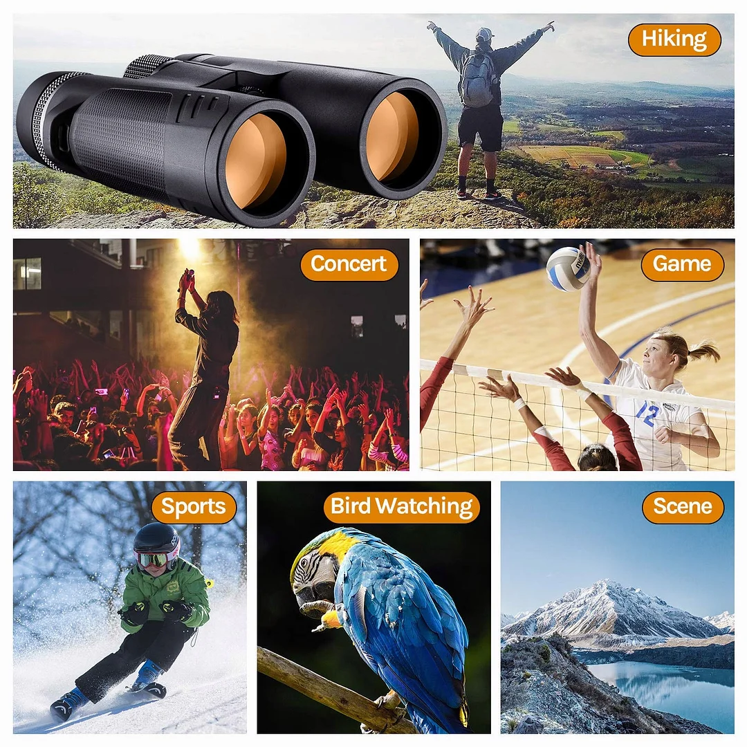 10x42 ED Low Dispersion Binoculars for Adults with FMC BAK4 Roof Prism Waterproof Fogproof Binocular for Bird Watching, Hiking, Hunting, Concerts,Opera,Sports- with Phone Mount