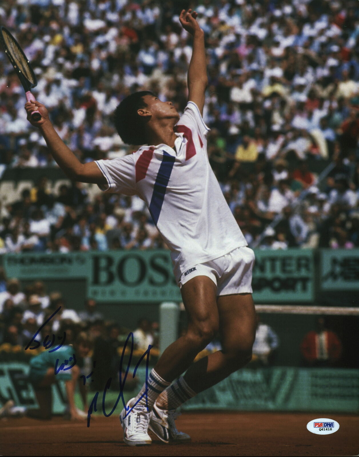 Michael Chang Authentic Signed 11x14 Photo Poster painting Autographed PSA/DNA #Q41418