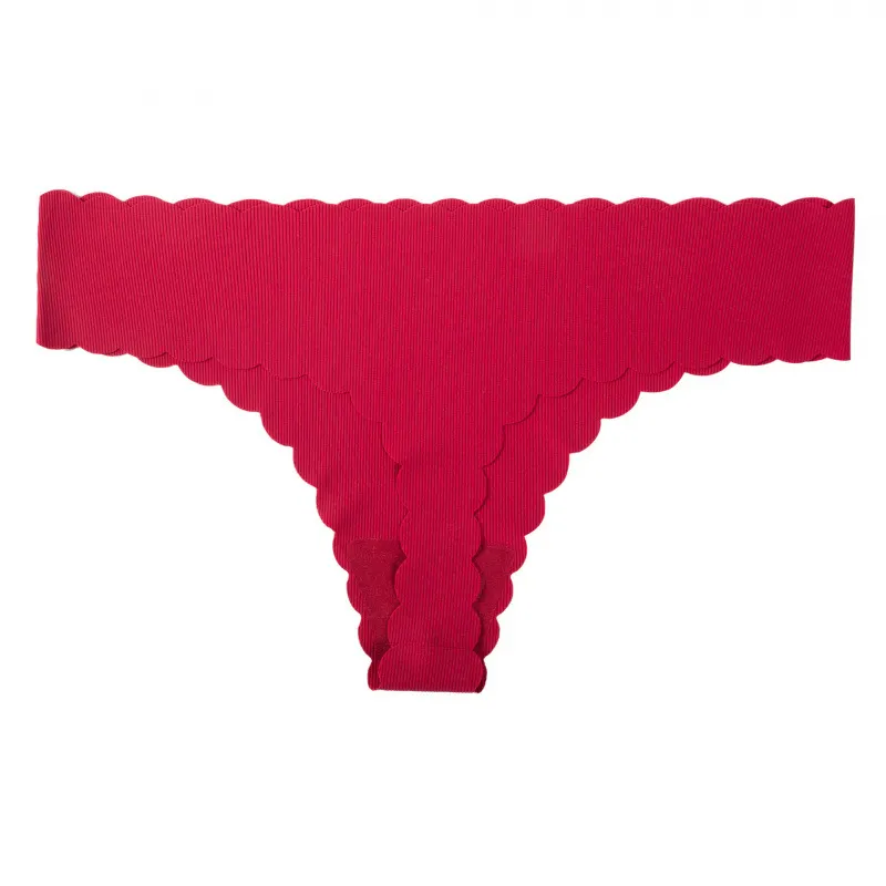 Uveng Uveng Lady One-Thick Thread Wave Side Cotton Crotch Low-Waist Bikini Trousers Woman