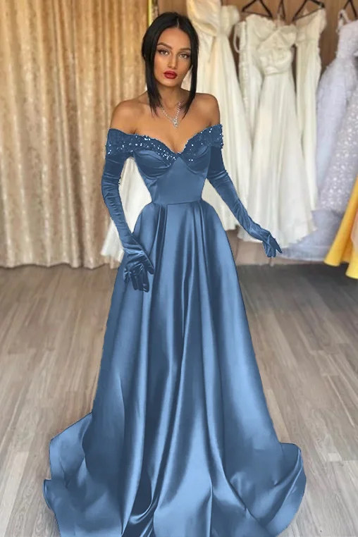 sachin and babi light blue dress Elegant Burgundy Sequin Evening Gown – Luxury Long Sleeve Mermaid Dress