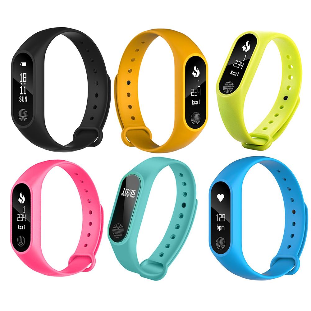 

M2 Smart Wristband Sports Bracelet Pedometer Heart Rate Monitor, Black, 501 Original