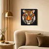 DIY Pre-Framed Tiger Button Art Canvas Kit