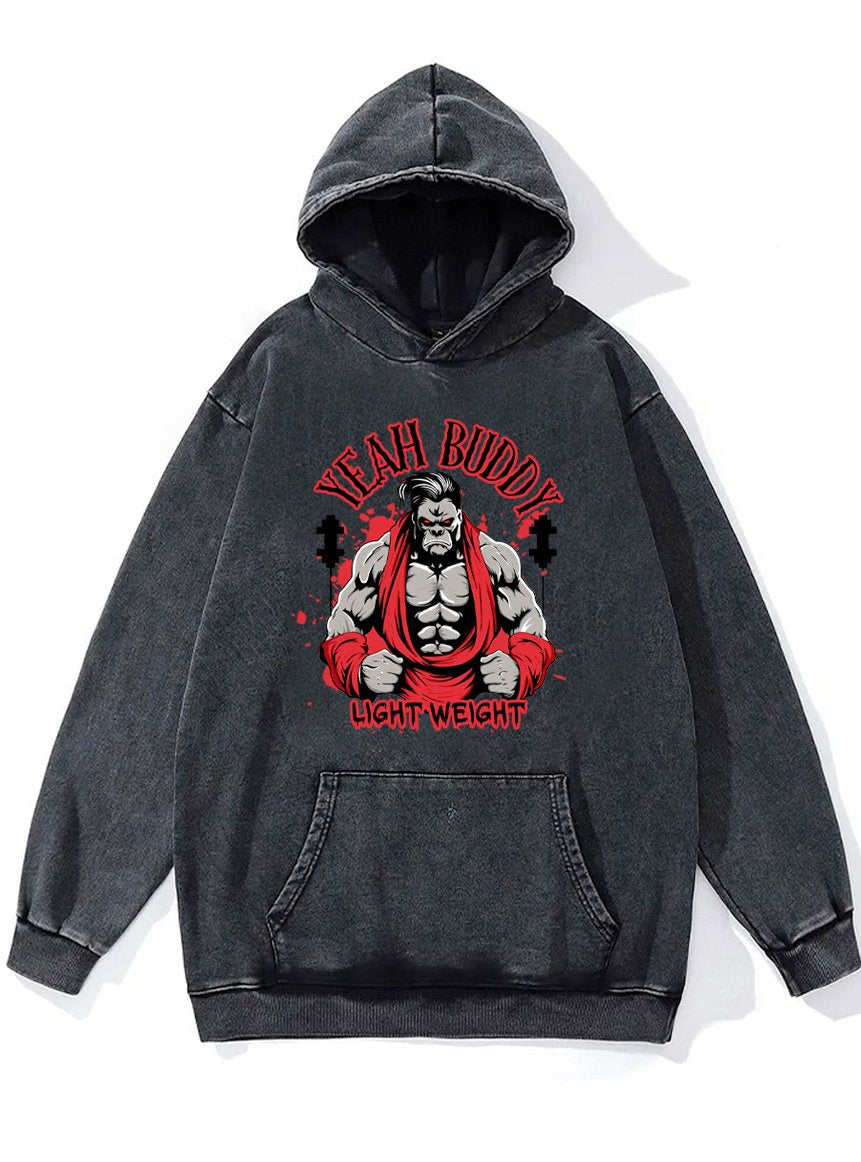 yeah buddy Washed Gym Hoodie