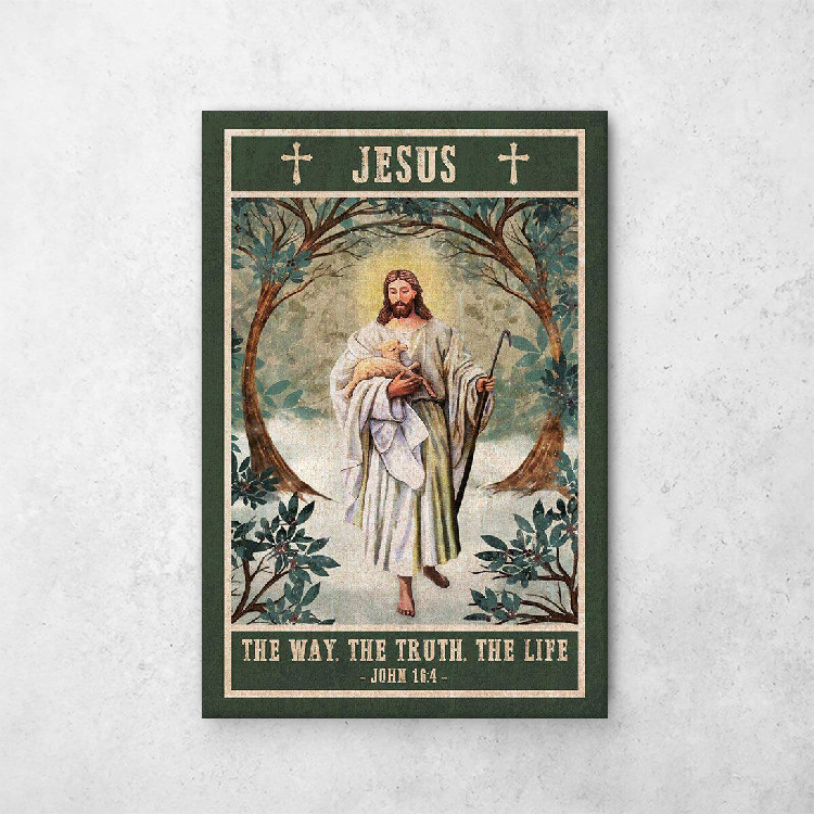 God And Lamb The Way The Truth The Life Canvas Wall Art 