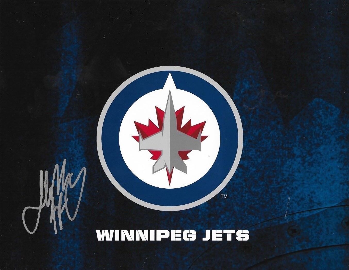 Josh Morrissey signed Winnipeg Jets Logo 8x10 Photo Poster painting autographed