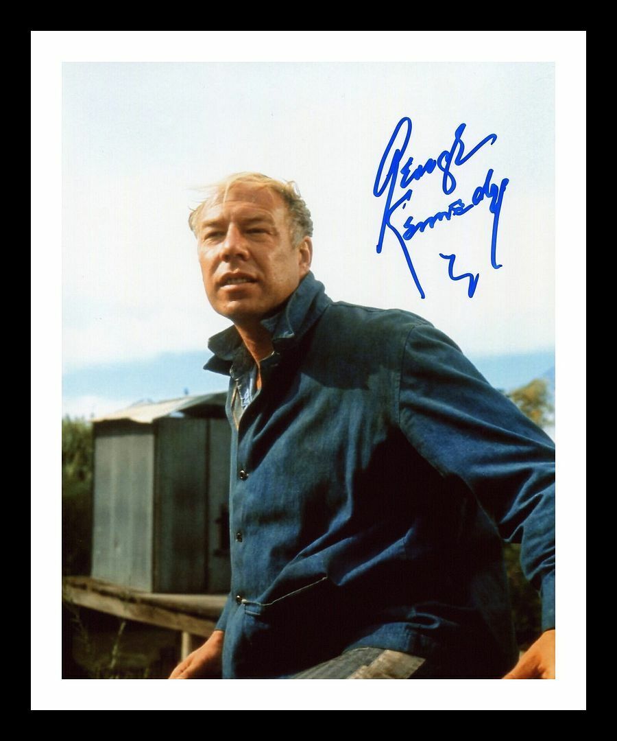 George Kennedy - Dragline - Cool Hand Luke Autographed Signed & Framed Photo Poster painting