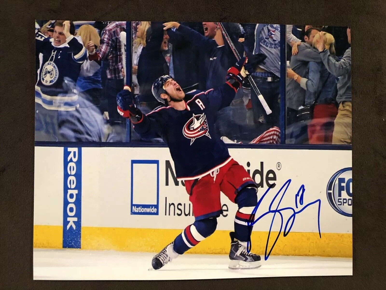 BRANDON DUBINSKY AUTOGRAPH Photo Poster painting Columbus Blue Jackets signed 8x10 Photo Poster painting CBJ