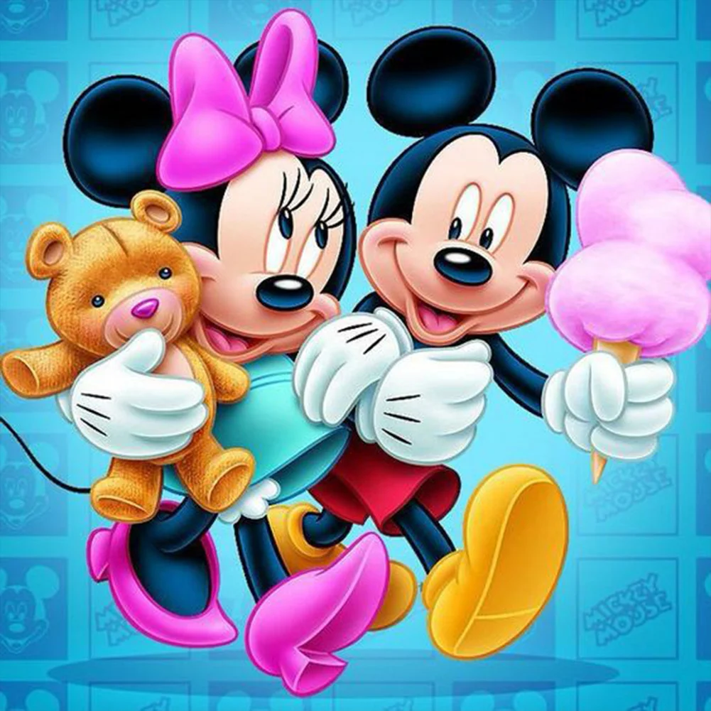 4pcs Diamond Painting - Full Round Drill - Mickey Mouse(Canvas|30*30cm)