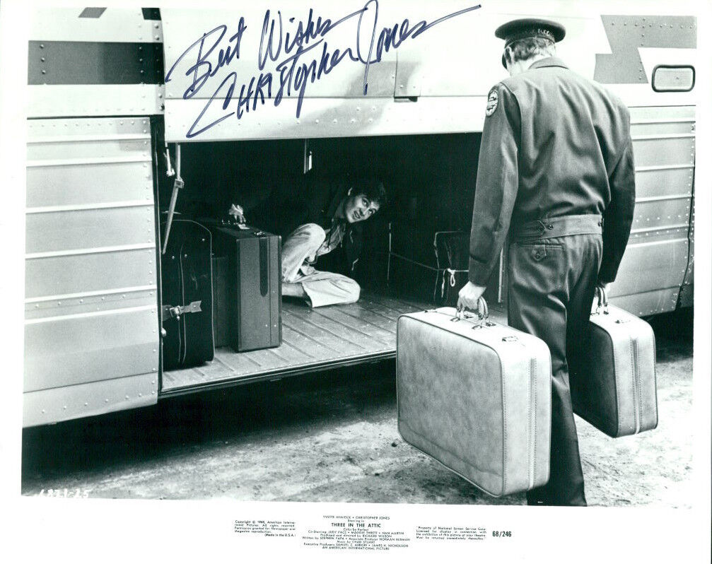 Christopher Jones (Three in the Attic) signed 8x10 Photo Poster painting COA