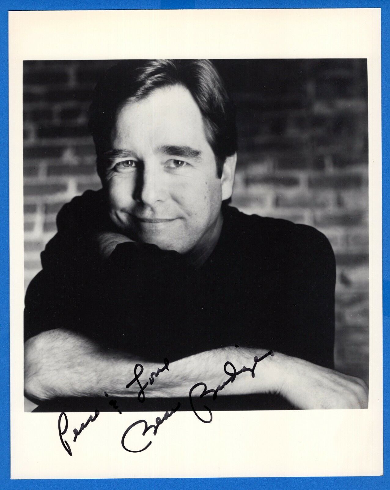 Beau Bridges Actor Hand Signed Autograph 8x10 Photo Poster painting