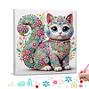 (Pre-Framed)Cat -Special Shape Diamond Painting Kit(29x29cm)