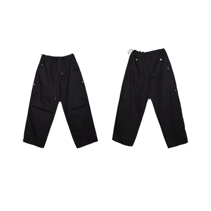 OLCooL Women Y2K Cargo Pants High Waist Hip Hop Trousers Black Big Pockets Casual Drawstring Harajuku Female Baggy Sweatpants Autumn olcool