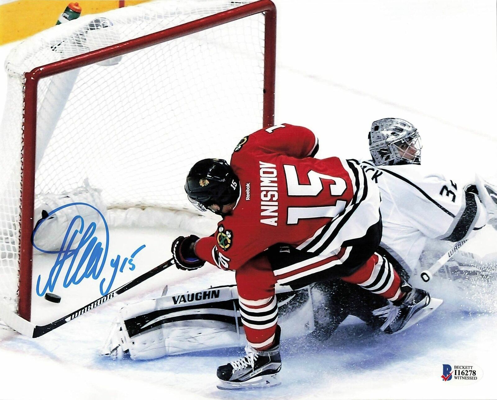 Artem Anisimov signed 8x10 Photo Poster painting BAS Beckett Chicago Blackhawks