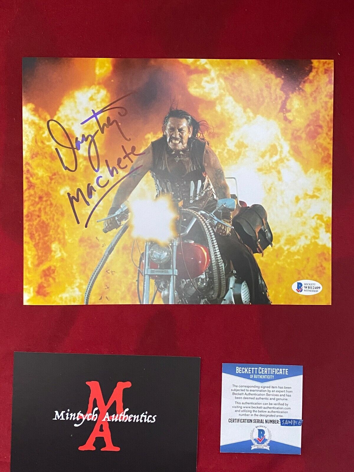 DANNY TREJO AUTOGRAPHED SIGNED 8x10 Photo Poster painting! MACHETE! BECKETT COA!