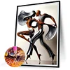 Art danseuse fille-pleine peinture ronde diamant-30 * 40cm