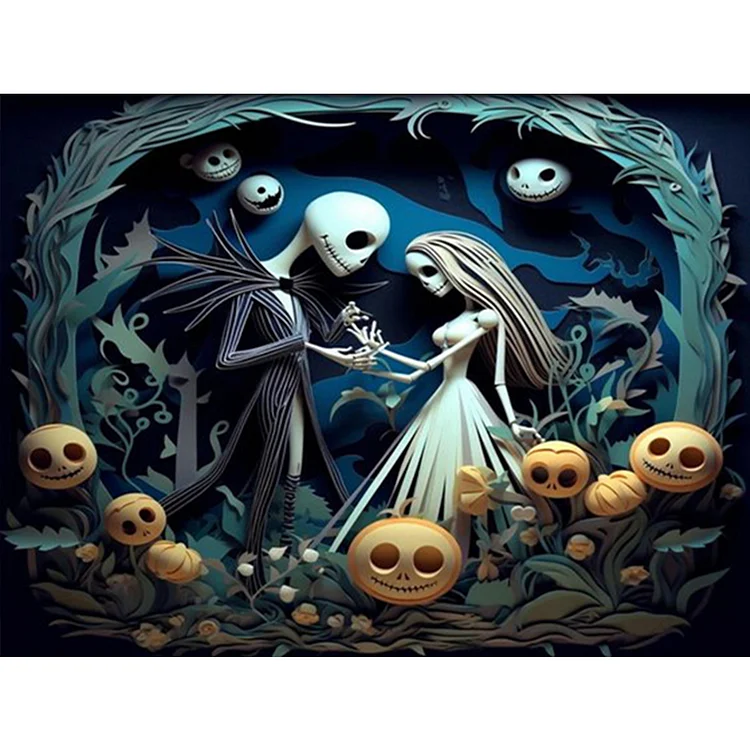 The Nightmare Before Christmas 5D Diamond Painting Embroidery Corpse Bride  Kits