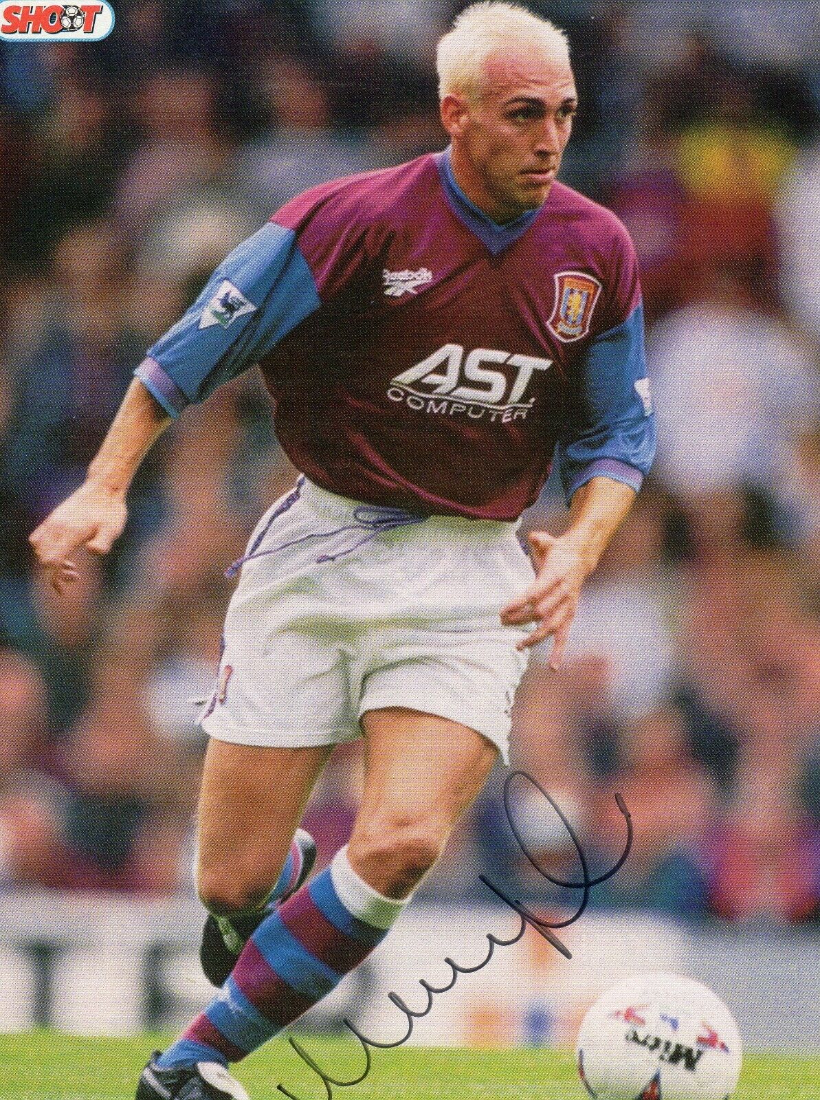 MARK DRAPER AUTOGRAPH, ASTON VILLA, SOCCER, FOOTBALL