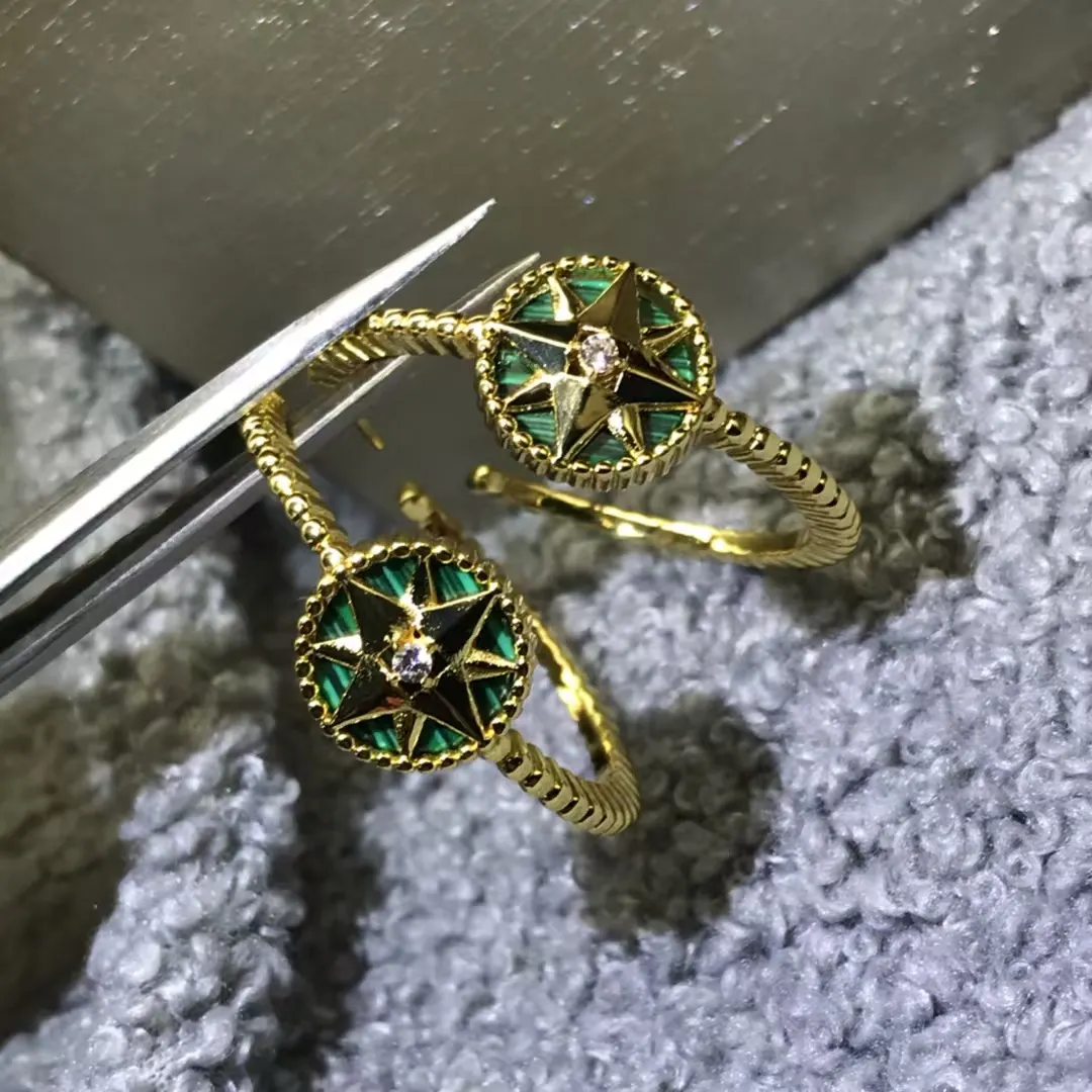 Dior Hoop Rose Des Vents Earrings
