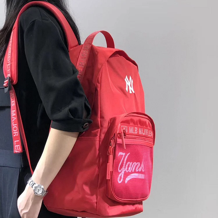 Yankees Yankee Leisure Sports Schoolbag Embroidered Letters Trendy Backpack