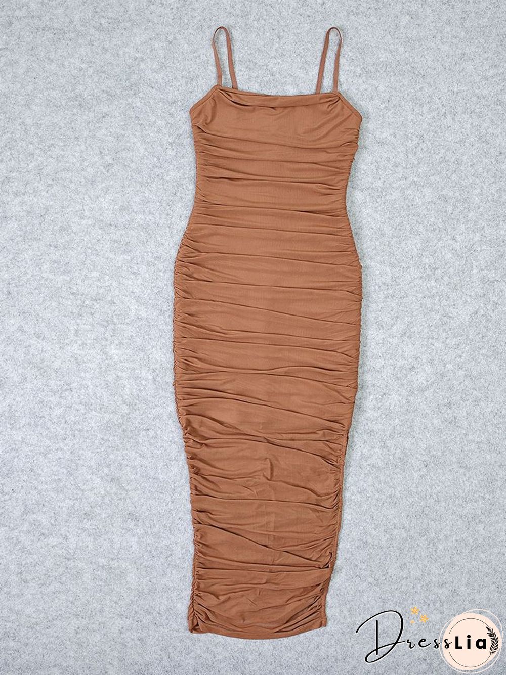 BEAUKEY Summer New Arrival Sexy Long Bodycon HL Bandage Dresses Women Spaghetti Straps Organza Mesh Maxi Dress Party Club