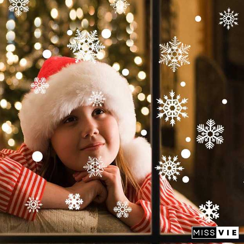 Christmas Decorations Holiday Window Sticker Xmas Glass Stickers Decals