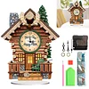 Wooden House - 5D DIY Clock