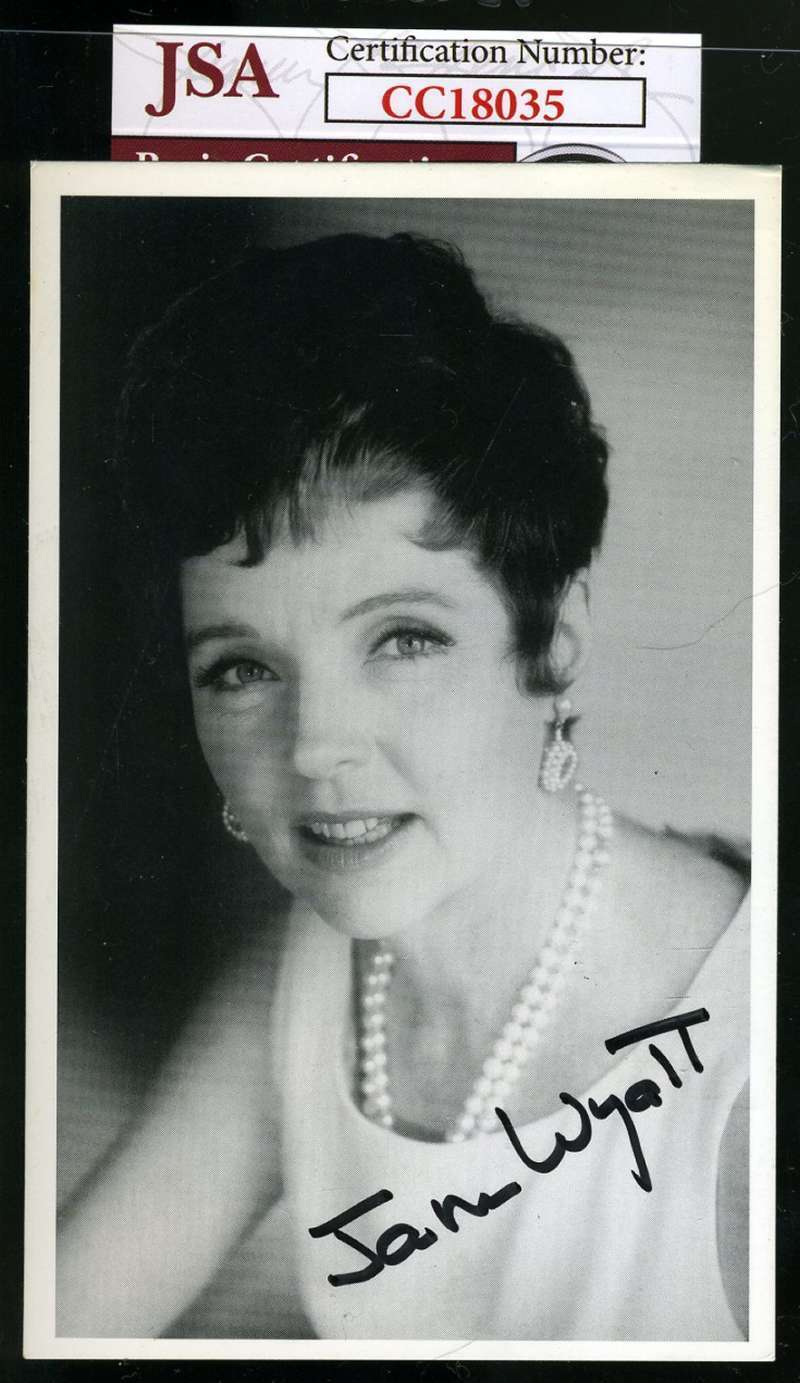 Jane Wyatt Jsa Coa Autograph Photo Poster painting Signed