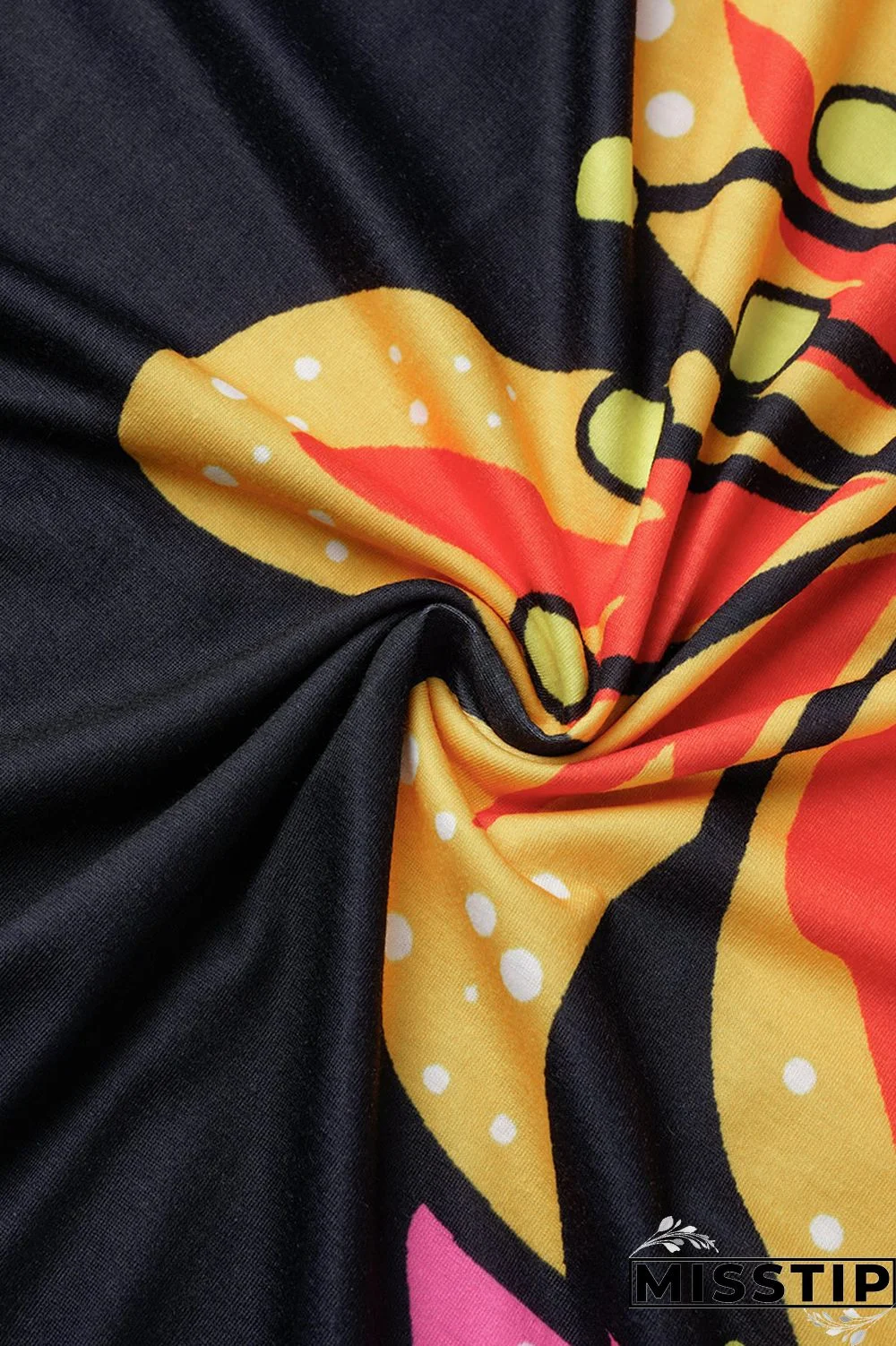 Blue Black Casual Print Patchwork Spaghetti Strap Sling Dress Dresses