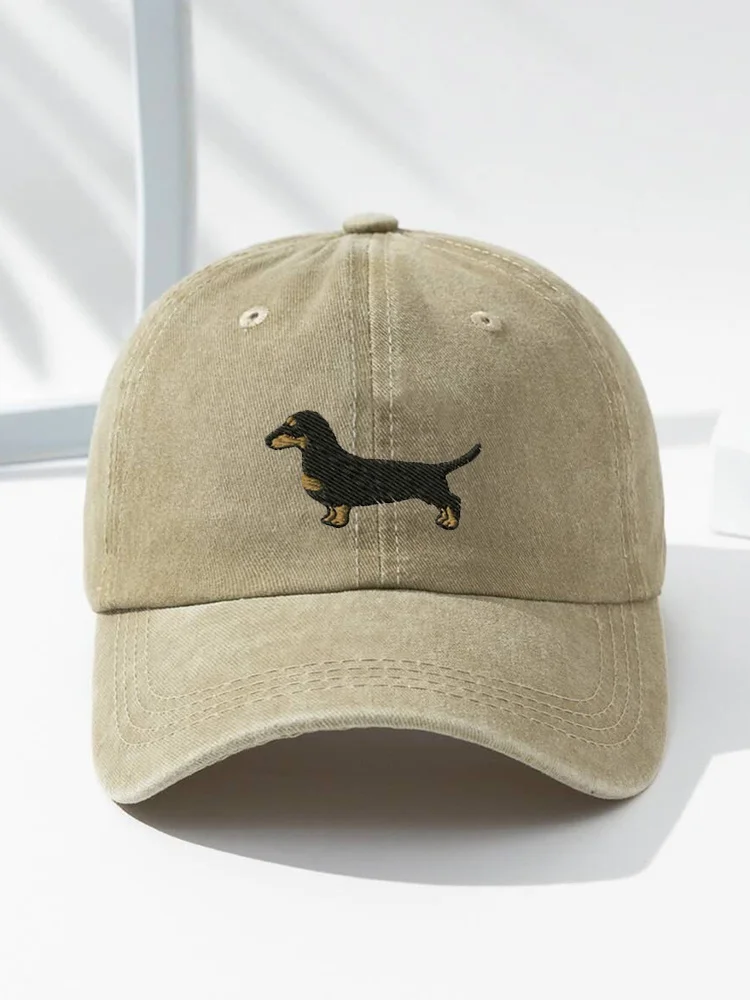 Dachshund Embroidery Pattern Hat