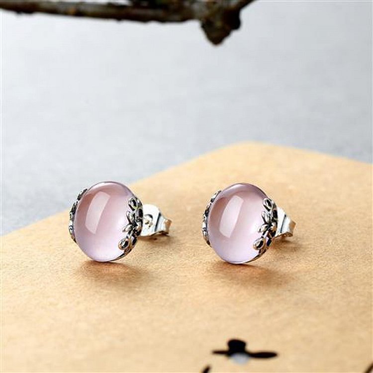 Pink Crystal Warmth Earrings