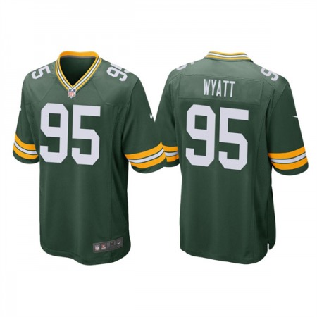 Men's Green Bay Packers #95 Devonte Wyatt Green Stitched Football Jersey 1SLS