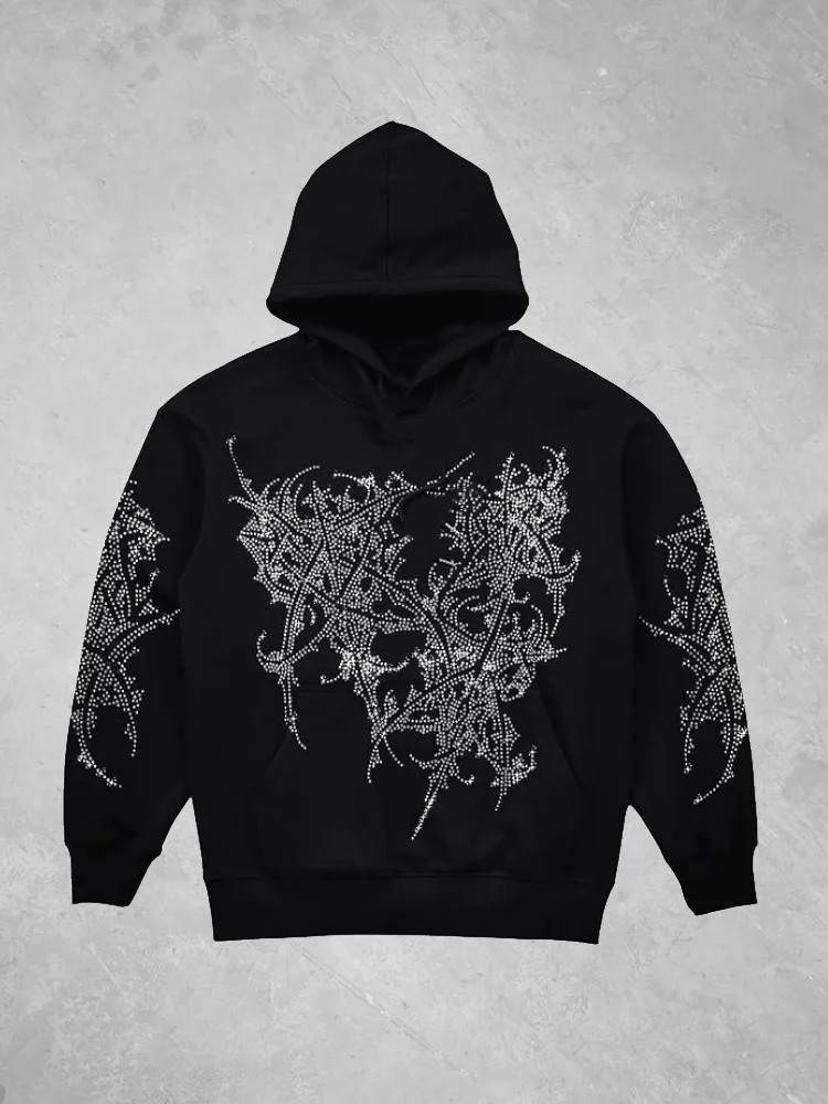 Thorn Rhinestone Hoodie