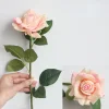Luxe Real Touch Moisture Large Single Stem 12cm Rose Artificial Flower
