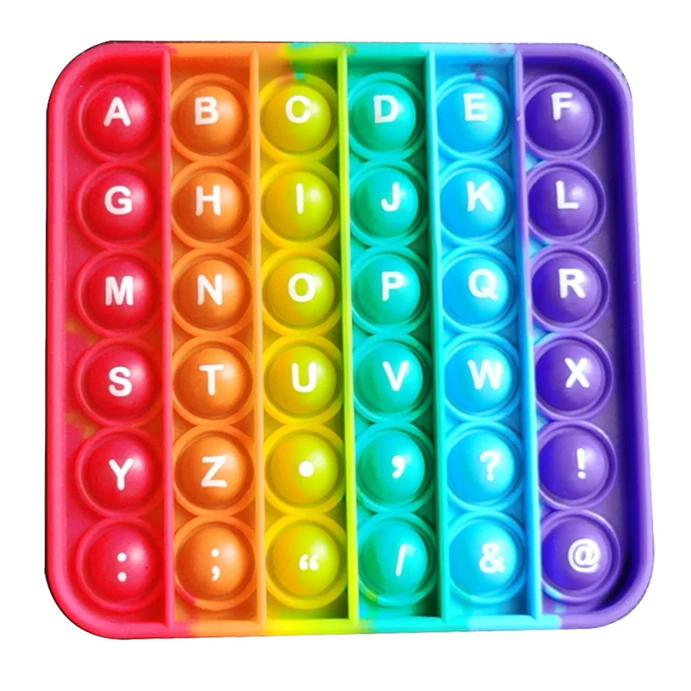 Autism Needs Simple Anti Anxiety Push Bubble Sensory Puzzle Toy (Letter)