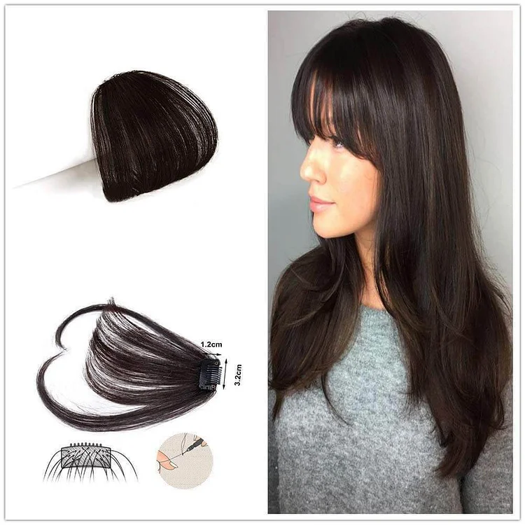 Clip in Human Hair Bangs Extensions