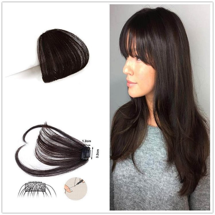 Clip in Human Hair Bangs Extensions