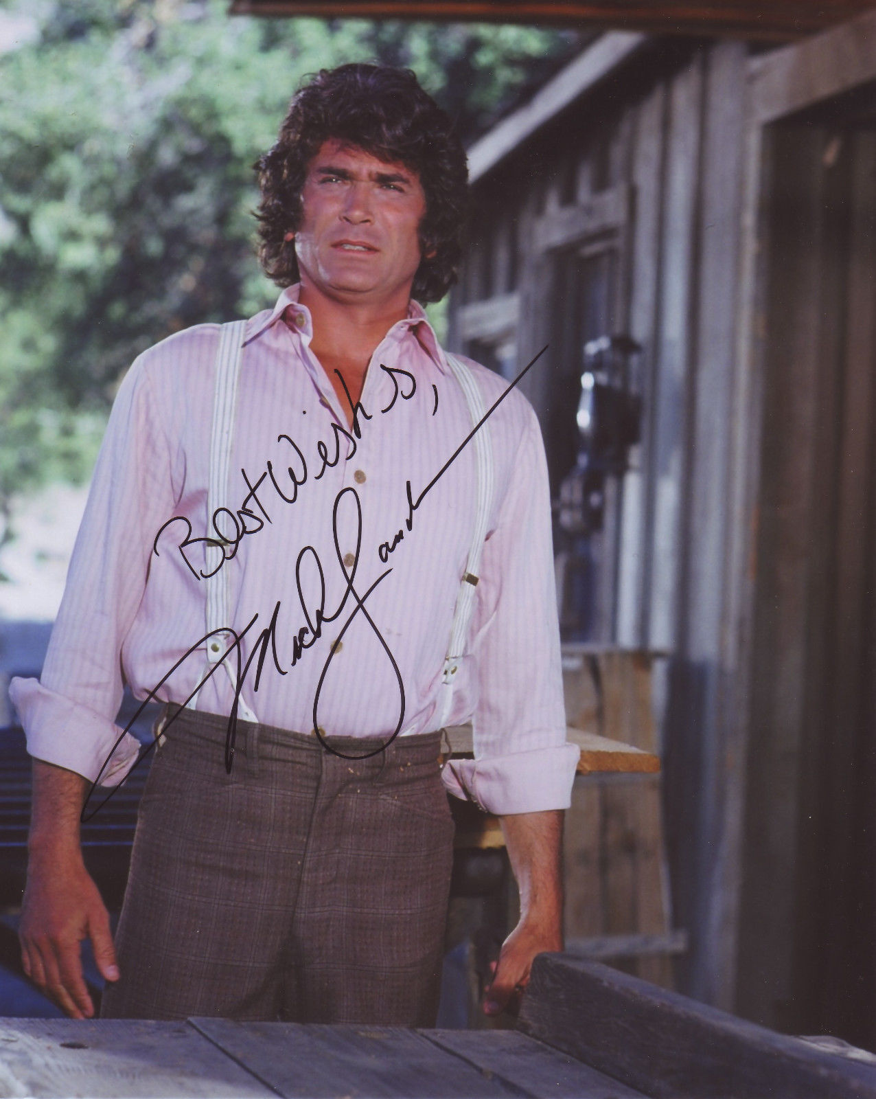 MICHAEL LANDON AUTOGRAPH SIGNED PP Photo Poster painting POSTER